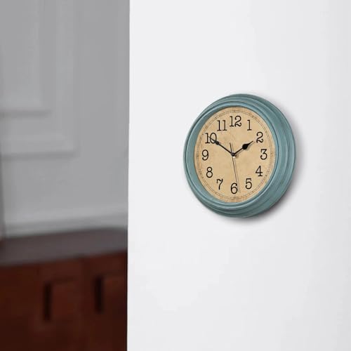 Image of 12 Inch Wall Clock, Silent Non-Ticking Decorative Battery Operated Easy to Read for Kitchen Living Room, Bathroom, Bedroom, Office