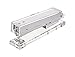 Kantek Clear Acrylic Desk Stapler, Large Capacity Holds a Full Strip of Standard Staples, 1.4