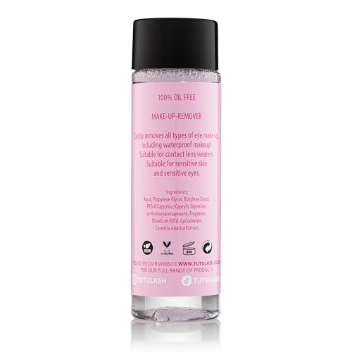 Tutu Lash Oil Free Make Up Remover for Eyelash Extensions cleans natural and extended lashes 100% Vegan Cleanser 100ml (3 Bottles) - Image 2