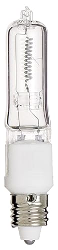 Satco S3157 120V 75-Watt T4 E11 Base Light Bulb, Clear