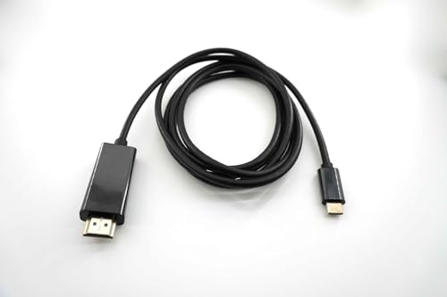 usb c - HDMI �ϊ��P�[�u�� 4K/60Hz �A���~�j�E�� �}���`�f�B�X�v���C �~���[�����O �A�_�v�^ Phone MacBook Pad Android ���ɑΉ��z�u���b�N 1.8M