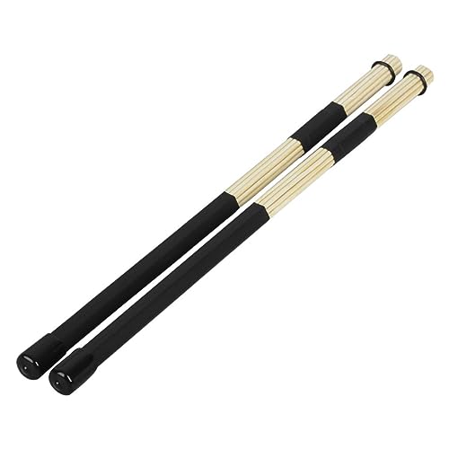 Baquetas para batería UPKOCH, 2 piezas, color negro, de bambú, para jóvenes músicos y jazz miniatura 7