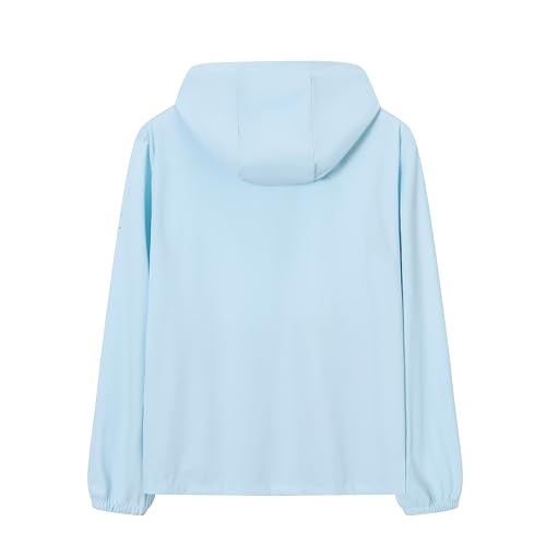 Cromoncent Girls Lightweight Jacket Long Sleeve Zip Up Athletic Hoodie UPF50+ Sun Protection Cooling2