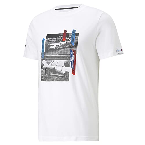 Camiseta de manga corta PUMA BMW M Motorsport estándar con cuello redondo masculino