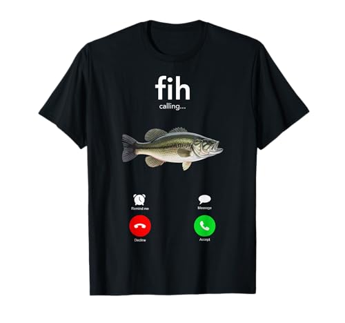 Fih Calling Misspelled Fish Meme Humor T-Shirt