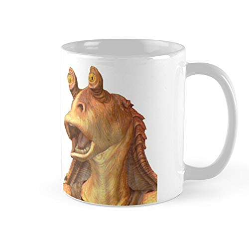 GYCCCL Jar Jar Binks Surprised Coffee Mug 11oz & 11oz Ceramic Tea Cups