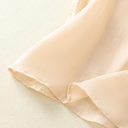 Women Cotton Linen Camisole Plain Solid Basic Tank Top Adjustable Spaghetti Straps Silky Soft Sleeveless Sleepshirt3