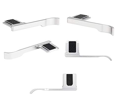 Jjc Ta-X100V Silver Thumbs Up Grip For Fuji X100V Camera, Hot Shoe Thumb Grip Comaptible With Fujifilm X100V X100F X-E3, Made Of Premium Anodized Aluminium Alloy, Weight 6G, Size 66.128.39Mm #TOP1