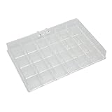Sunicon 120 Grids Clear Storage Box, 5 Layers Detachable Drawers Jewelry Container Case for Earring