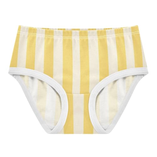 Yellow White Stripe Toddler Girls's Underwear 2T 2300887