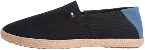Tommy Hilfiger Homme Core Hilfiger Espadrille Textile Fm0fm05792, Black (Black), 45 EU