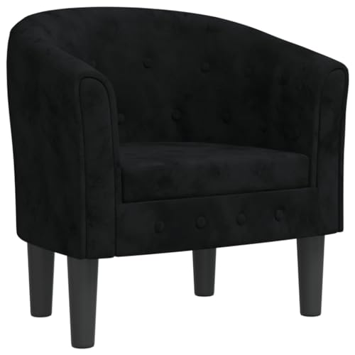 VidaXL Sillón de Terciopelo Negro