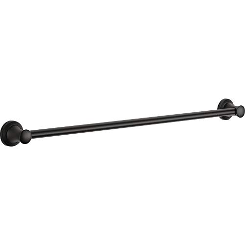 Delta Faucet 41736-BL Transitional Concealed Screw ADA-Compliant Decorative Grab Bar, 36 inch, Flat Black