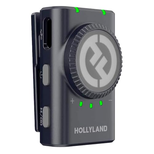 Sistema Microfone Lapela Hollyland Lark M2 para Câmera Preto Microfone Sem Fio Som Nítido e Redução