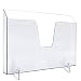 Acrimet Pocket File Holder Horizontal Design Brochure Display (for Wall Mount or Countertop Use) (Removable Supports Included) (Letter Size) (Crystal Color)