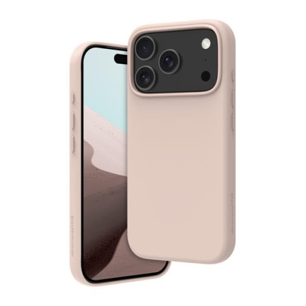 dbramante1928 Roskilde Icon - Coque arrière pour téléphone Portable - Compatible avec MagSafe - Plastique recyclé - Sable Rose