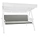 Beautissu Cuscini per dondoli e altalene da Giardino & Balcone Loft HS - Set da 2 unità 180x50 cm - Grigio Chiaro