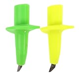 Alipis 4 Piezas Puntas de Bastón de Senderismo de Acero Tungsteno de Verde y Amarillo Protectores Resistentes para Trekking y Actividades al Aire