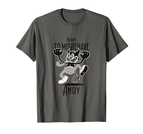 ANDY - Cool Boy Name with cute Devil - Born to Misbehave Tシャツ