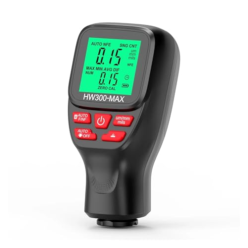 Medidor Digital de Espesor HW300-MAX 0-2000μm Negro miniatura 1