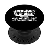 Lustige Druckausrüster Druckvorbereitung Arbeit PopSockets mit austauschbarem PopGrip