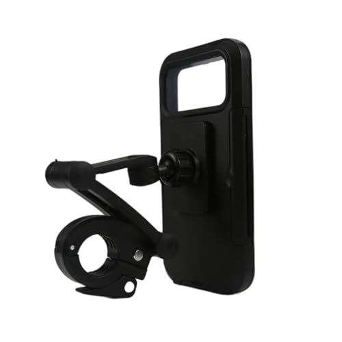 UMDJJU Navigation Bracket Waterproof Motorcycle Bike Mobile Phone Holder Support Universal Bicycle GPS 360° Swivel Adjustable Cellphone