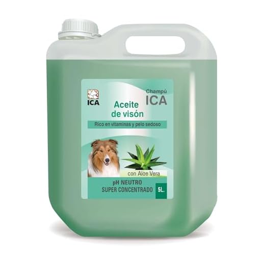 ICA CHPG38 Champú de Aceite Visón con Aloe Vera para Perros