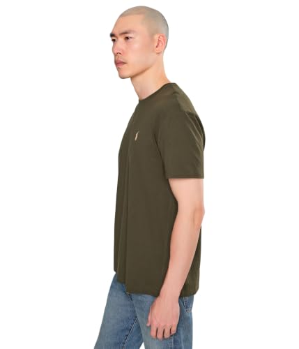 Image of POLO RALPH LAUREN, Men's, Classic Fit Jersey Crew Neck T-Shirt, Company Olive, XX-Large