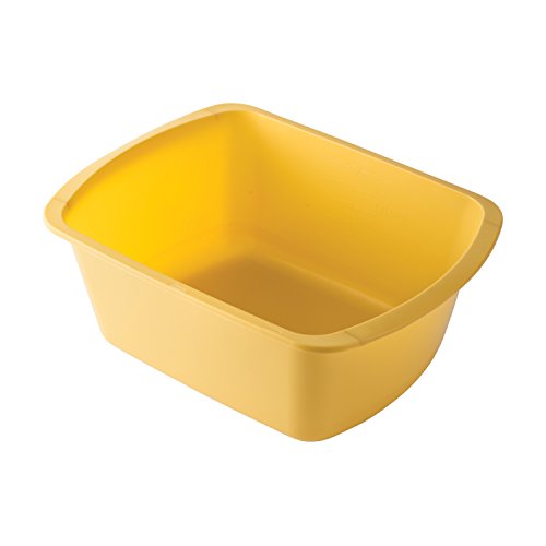 DMI Rectangular Portable Wash Basin Tray, 7 Quarts, Gold