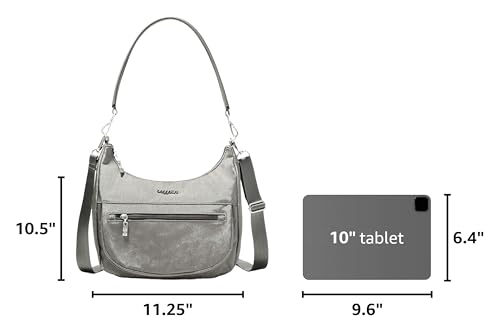 Image of Baggallini Modern Pocket Half Moon 11 inchx10.5 inch Shoulder Women W /Replaceable Straps Converts to Crossbody Bag