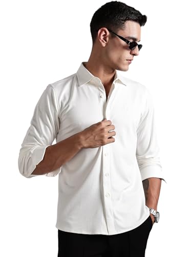 Image of Thomas Scott Men's | Tencel Fabric | Solid | 4 Way Stretchable | Lightweight | Moisture Absorb | Wrinkle Free | Shirt