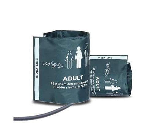 ALEXERA Healthcare Versatile and Reliable Reusable NIBP Adult Cuff - Single Tube Size 25-35 cm, Compatible with Multipara Monitors (Set of 2) (B0CKLGFVLB) Amazon Price History, Amazon Price Tracker