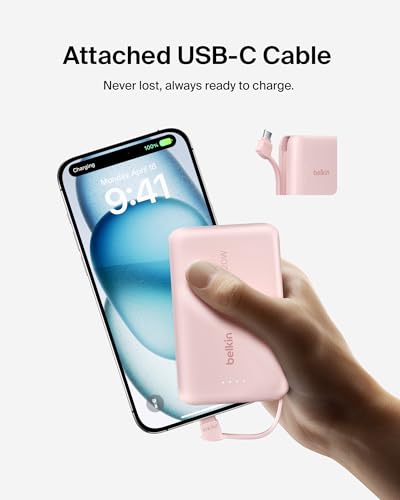 Belkin 10000mAh 20W USB C Power Bank, Portable Charger for iPhone & iPad - image 9