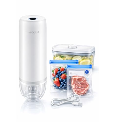 Handheld Vacuum Sealer with Reusable Bags USB-C