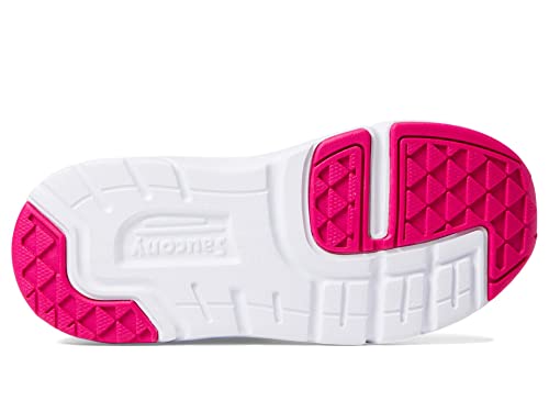 Saucony Jazz Lite 2.0 Sneaker, White/Navy/Pink, 5 Wide US Unisex Little_Kid - image 3