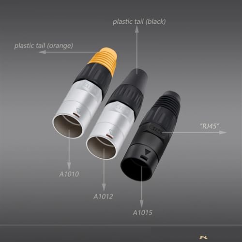 Conector RJ45 macho para reparar cables Ethernet de internet, kit de 10 piezas A1012 3