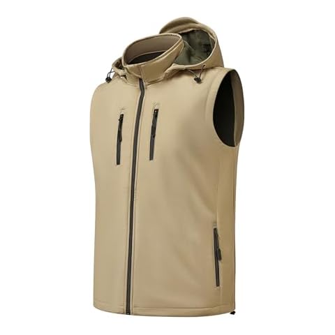 3rd Hill Windproof Fleece Vest with Hood Cover