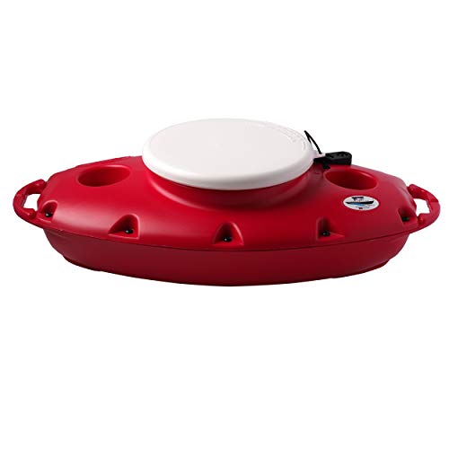 CreekKooler PuP Floating Cooler, 15 Quart, Tow Behind, Red - Thumbnail 2