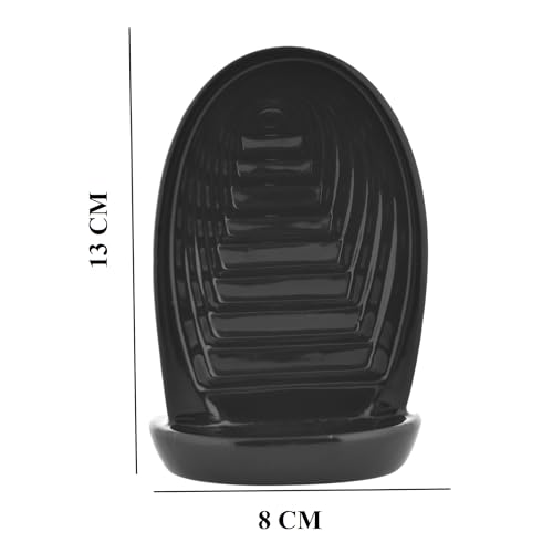 Image of Ceramic Backflow Smoke Fountain Incense Holder for Home Decor Gifts with 30 Smoke Cones by Craftam