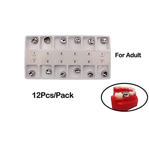 Bsety XCXS001-YE23 Stainless Steel Primary Molar Crown Adult Dental Crowns Lab Materials thumb #3