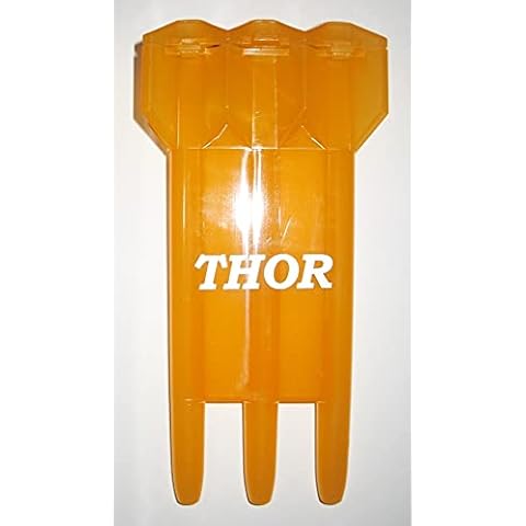 THOR-DARTS TD_C1 Exclusiv-Line C1 Dart Case Orange Hard Wallet for 3 Darts Plastic Dart Case Available in 10 Colours Orange Translucent Cover