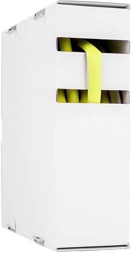 Hongshang 2111134048 Tubo termorretráctil sin pegamento, amarillo, 25,40 mm, 12,