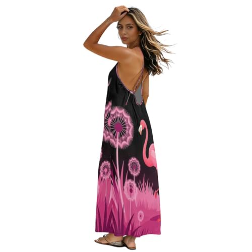 Robe caraco dos nu pour femme, le vêtement fluide anti-chaleur