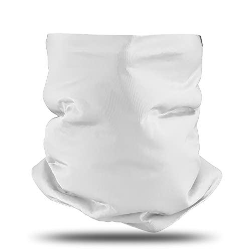 Bandana Tubular Lisa Multiuso Mascara Balaclava Bike Moto Ciclismo Gola Branca