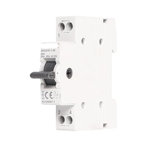 Commutateur de transfert manuel rail DIN inverseur de source double alimentation 40A 230V