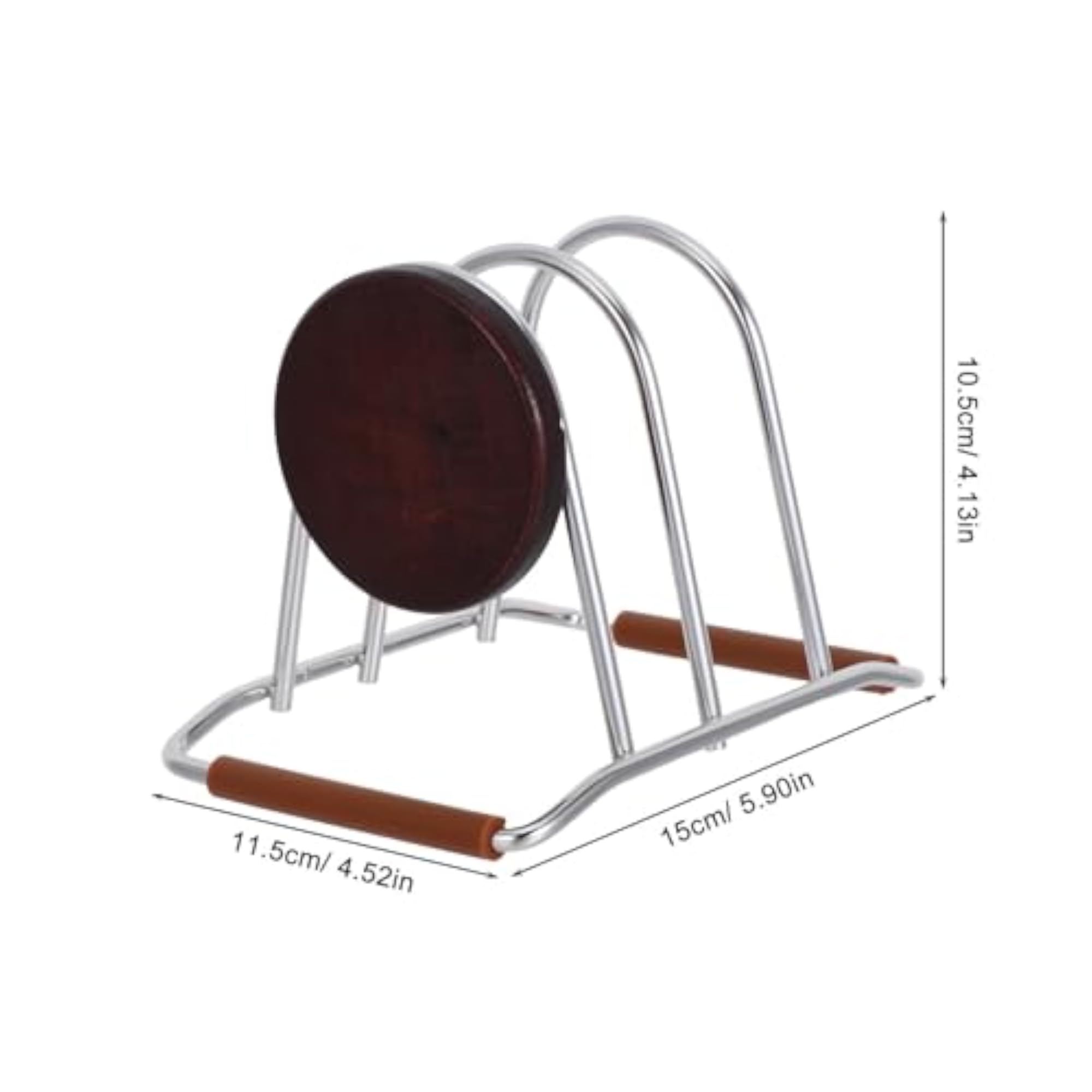 Stainless Steel Kitchen Storage Rack for Cutting Boards and Pot Lids