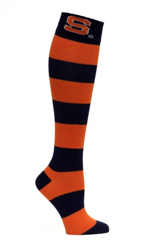 donegal bay NCAA Syracuse Orange Blue and Orange Stripe Dress Socks