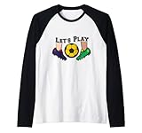Herren Fußball Fußballschuhe Let's Play Fußball-Ball-Fan Geschenk Raglan