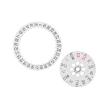WGFOIP Orologio Movimento Settimana Sostituzione Quadrante 2,3 Cm