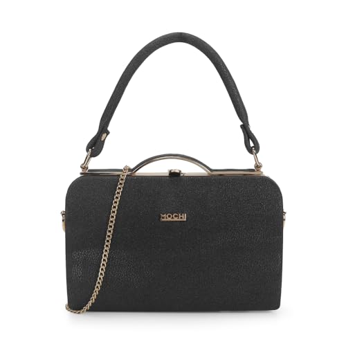 Image of Mochi Women Party /Fashion Fabric Soft Body Lock Closure Solid Clutches With 1 Pocket And 1 Compartments